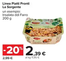 Carrefour Linea Piatti Pronti La Sorgente offerta