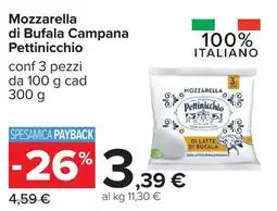 Carrefour Mozzarella di Bufala Campana Pettinicchio offerta