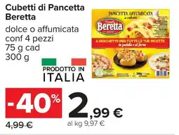 Carrefour Cubetti di Pancetta Beretta offerta