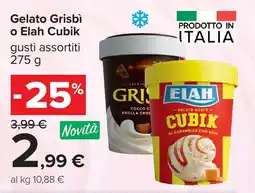 Carrefour Gelato Grisbì o Elah Cubik offerta