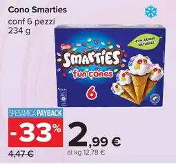 Carrefour Cono Smarties offerta