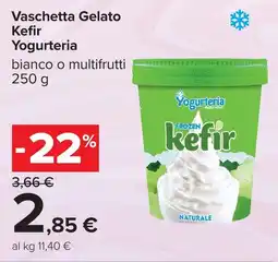 Carrefour Vaschetta Gelato Kefir Yogurteria offerta