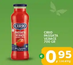 Extra Supermercati Cirio passata verace offerta