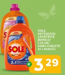 Extra Supermercati Sole detersivo lavatrice bianco/ color/ smacchiante offerta