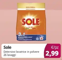 Acqua & Sapone Sole Detersivo lavatrice in polvere offerta