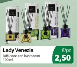 Acqua & Sapone Lady Venezia Diffusore con bastoncini offerta