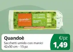 Acqua & Sapone Quandoè Sacchetti umido con manici offerta