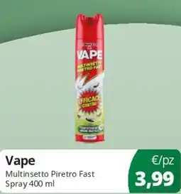 Acqua & Sapone Vape Multinsetto Piretro Fast Spray offerta
