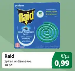 Acqua & Sapone Raid Spirali antizanzare 10 pz offerta