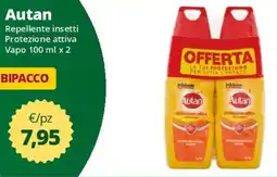 Acqua & Sapone Autan Repellente insetti Protezione attiva Vapo offerta