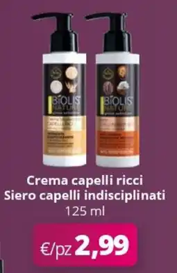 Acqua & Sapone BIOLIS NATURE Crema capelli ricci Siero capelli indisciplinati offerta