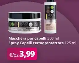 Acqua & Sapone BIOLIS NATURE Maschera per capelli Spray Capelli termoprotettore offerta