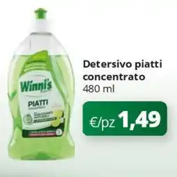 Acqua & Sapone Winni's Naturel Detersivo piatti concentrato offerta