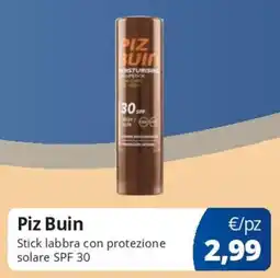 Acqua & Sapone Piz Buin Stick labbra con protezione solare SPF 30 offerta