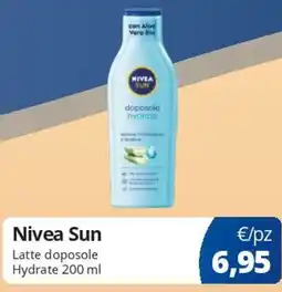 Acqua & Sapone Nivea Sun Latte doposole Hydrate offerta