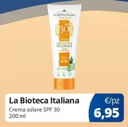 Acqua & Sapone La Bioteca Italiana Crema solare SPF 30 offerta