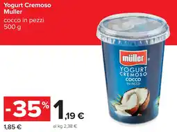 Carrefour Yogurt Cremoso Muller offerta