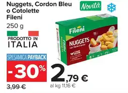 Carrefour Nuggets, Cordon Bleu o Cotolette Fileni offerta