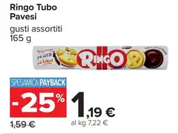 Carrefour Ringo Tubo Pavesi offerta
