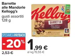 Carrefour Barrette alle Mandorle Kellogg's offerta