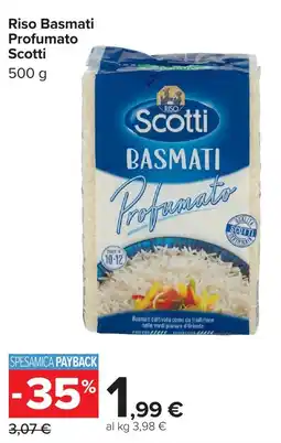 Carrefour Riso Basmati Profumato Scotti offerta