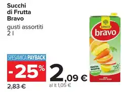 Carrefour Succhi di Frutta Bravo offerta