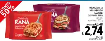 Parmigiana di melanzane o lasagne GIOVANNI RANA