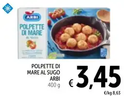 Spazio Conad Polpette di mare al sugo ARBI offerta