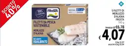 Spazio Conad 5 filetti di merluzzo d'alaska FROSTA offerta
