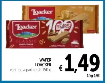Spazio Conad Wafer loacker offerta