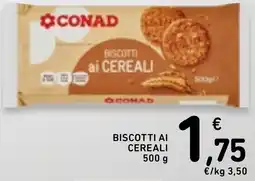 Spazio Conad Biscotti ai cereali offerta