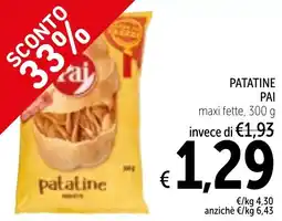 Spazio Conad Patatine ΡΑΙ maxi fette offerta