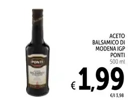 Spazio Conad Aceto balsamico di modena igp PONTI offerta