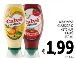 Spazio Conad Maionese classica o ketchup CALVÈ offerta