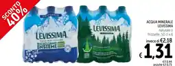 Spazio Conad ACQUA MINERALE LEVISSIMA naturale o frizzante offerta