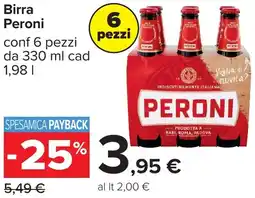Carrefour Birra Peroni offerta
