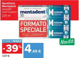 Carrefour Dentifricio Mentadent offerta