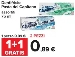 Carrefour Dentifricio Pasta del Capitano offerta