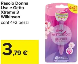Carrefour Rasoio Donna Usa e Getta Xtreme 3 Wilkinson offerta