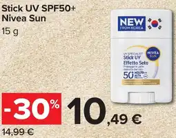 Carrefour Stick UV SPF50+ Nivea Sun offerta