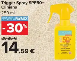 Carrefour Trigger Spray SPF50+ Clinians offerta