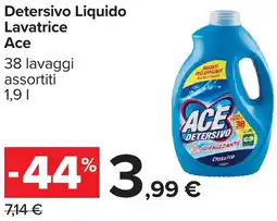 Carrefour Detersivo Liquido Lavatrice Ace offerta