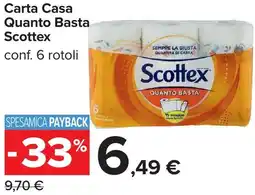 Carrefour Carta Casa Quanto Basta Scottex offerta