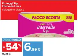 Carrefour Proteggi Slip Intervallo Lines offerta