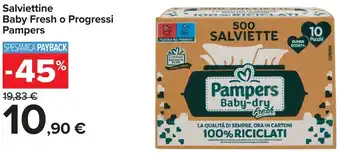 Salviettine Baby Fresh o Progressi Pampers