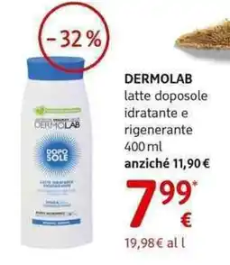 dm drogerie markt DERMOLAB latte doposole idratante e rigenerante offerta