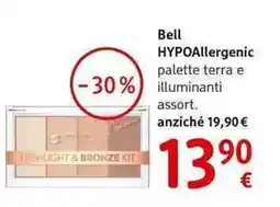 dm drogerie markt Bell HYPOAllergenic palette terra e illuminanti offerta