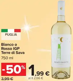 Carrefour Bianco o Rosso IGP Terre di Sava offerta