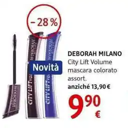 dm drogerie markt DEBORAH MILANO City Lift Volume mascara colorato offerta