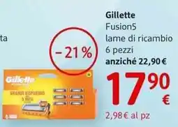 dm drogerie markt Gillette Fusion5 lame di ricambio offerta